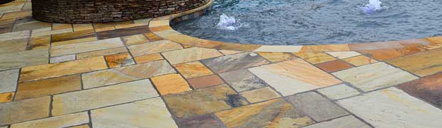 Stone Pool Decks and Pool Deck Overlays